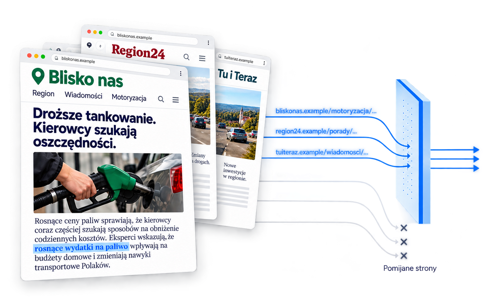Analiza treści lokalnych serwisów i selekcja stron zgodnych z kryteriami kampanii ContextMatch